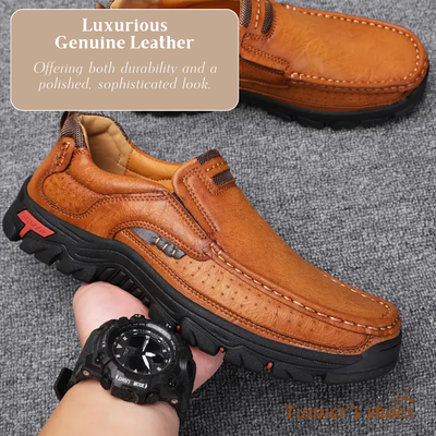 Carl | Fashionable Loafers with Stitching for Men