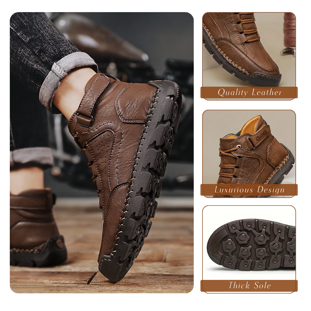 Darwin | Men's PU Leather Orthopedic Hiking Shoes