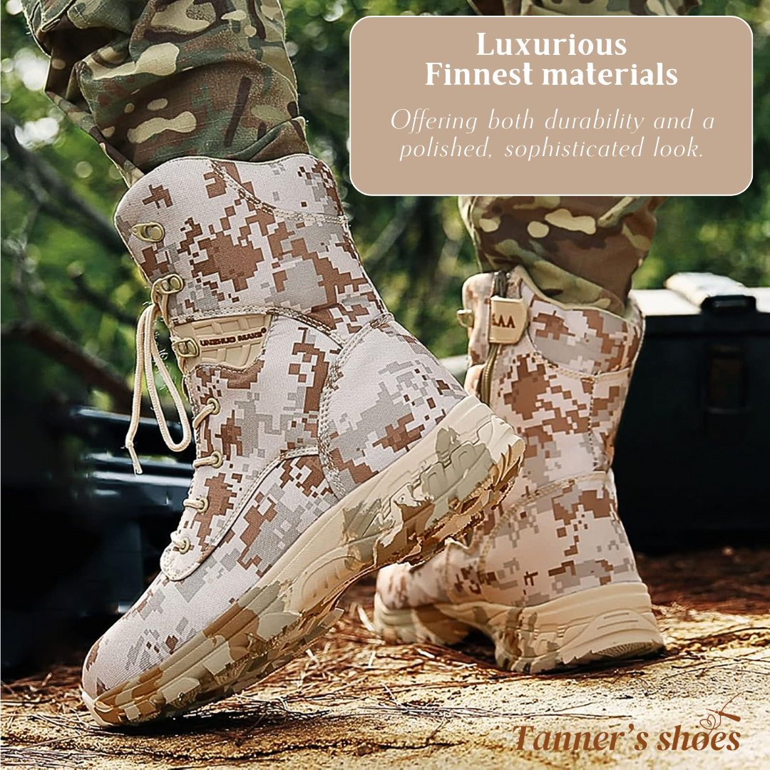 Zack | Men's Durable High-Top Camouflage Military Boots