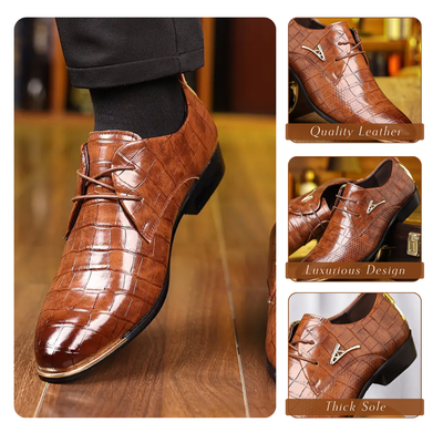 Flynn | Oxford PU Leather For Men