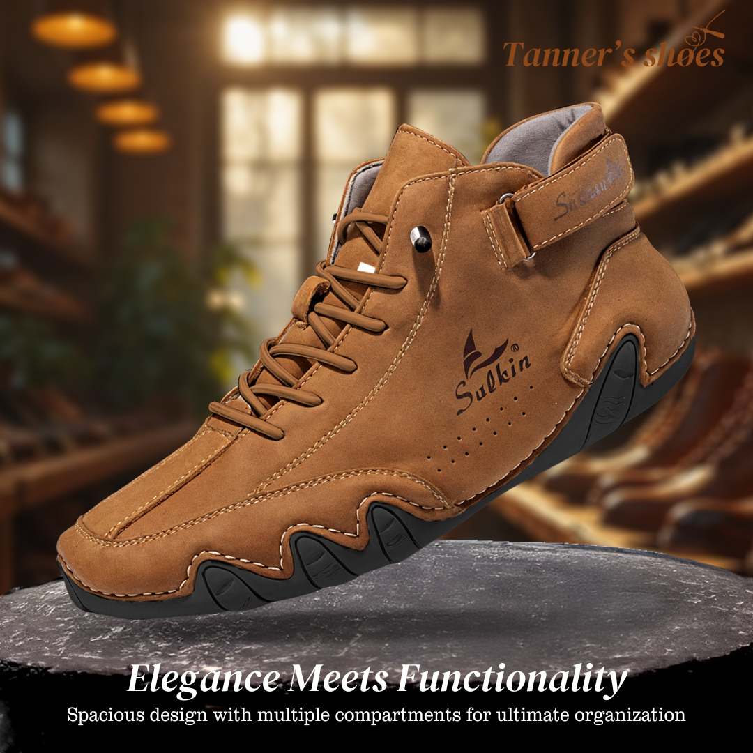 Collerina | Comfortable Orthopedic High Shoes Made of Faux Leather