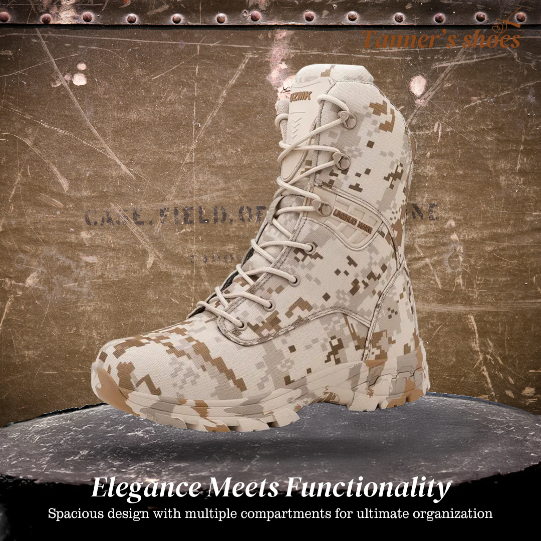 Zack | Men's Durable High-Top Camouflage Military Boots