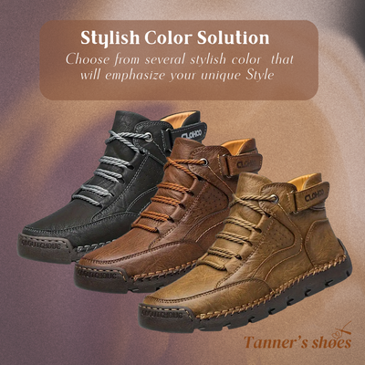 Charles | Orthopedic PU Leather Hiking Shoes