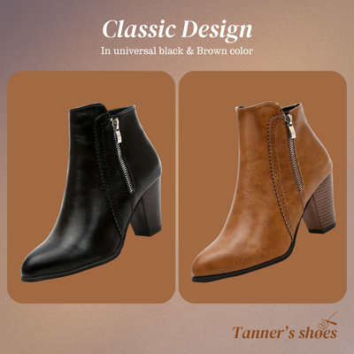 Amelia | Breathable PU Leather Ankle Boots