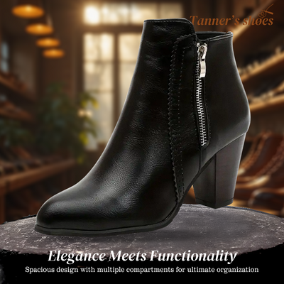 Amelia | Breathable PU Leather Ankle Boots